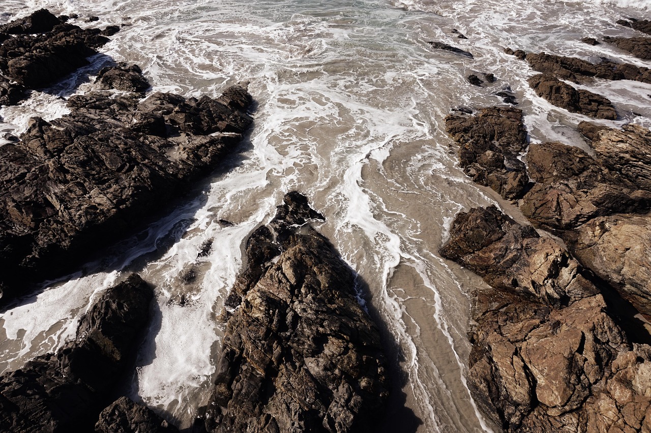 Beach, sea, ocean, waves, rocks, galicia, nature, spain, costa da morte, carballo, a laracha
