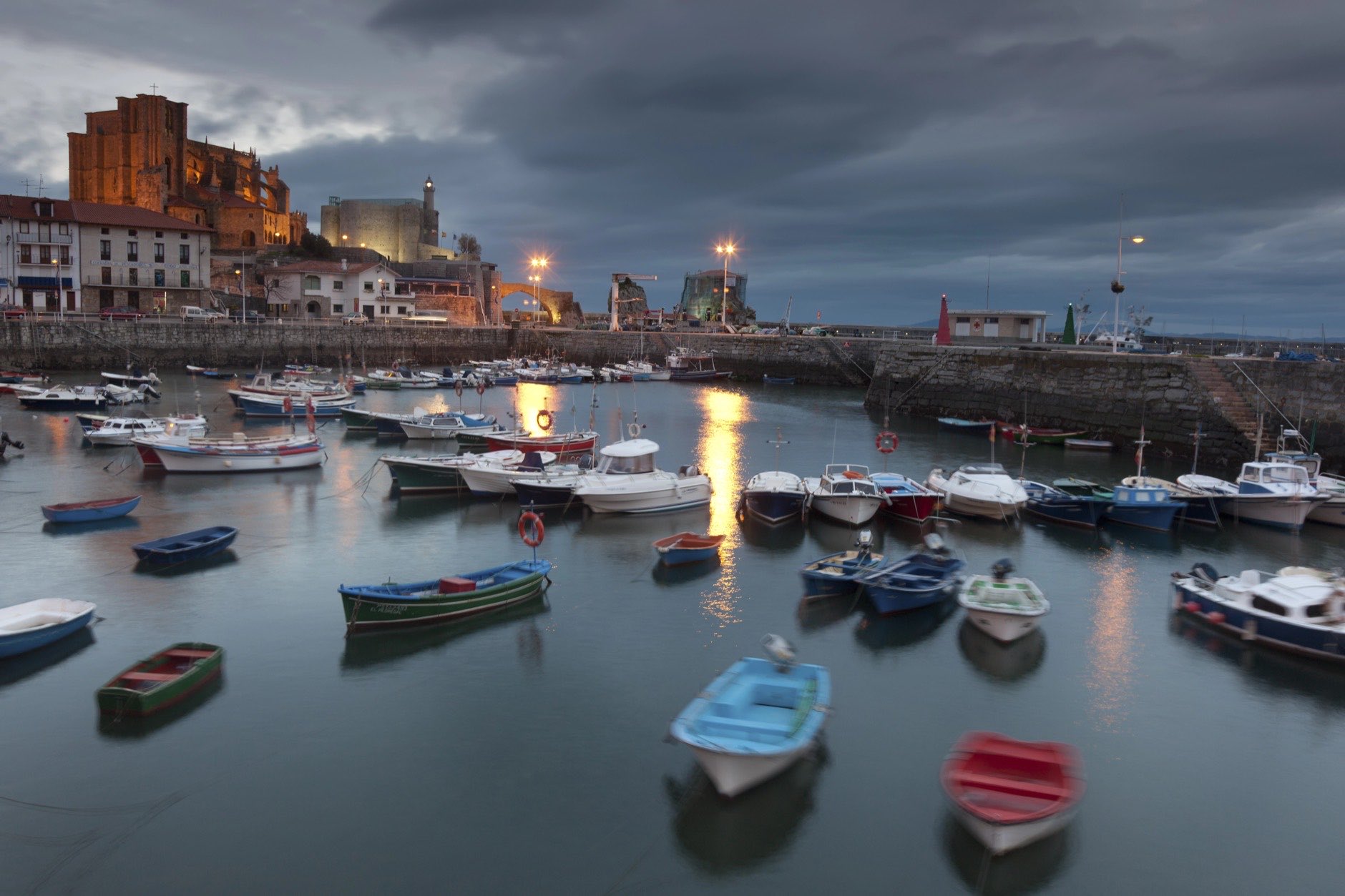 Panoramic of Castro Urdiales, Cantabria, Spain