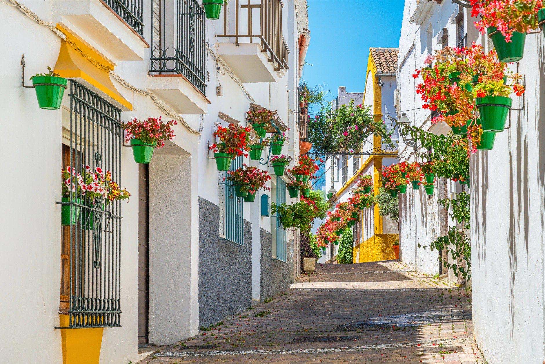 The Estepona, little and flowery town in the province of Malaga, Spain.