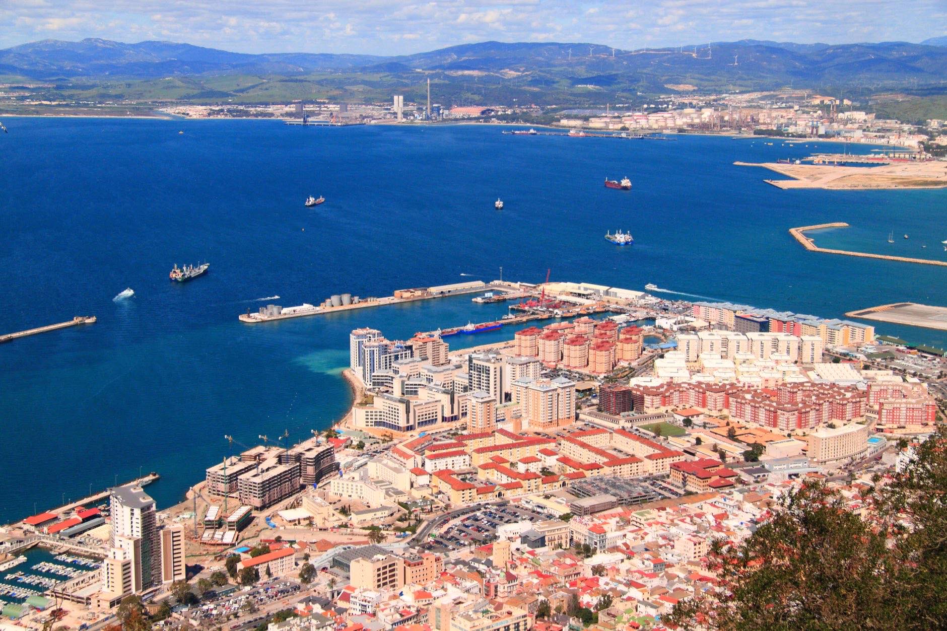 The Bay of Algeciras and Gibraltar: Los Barrios sits on this bay; no photo of the town itself exists on the stock