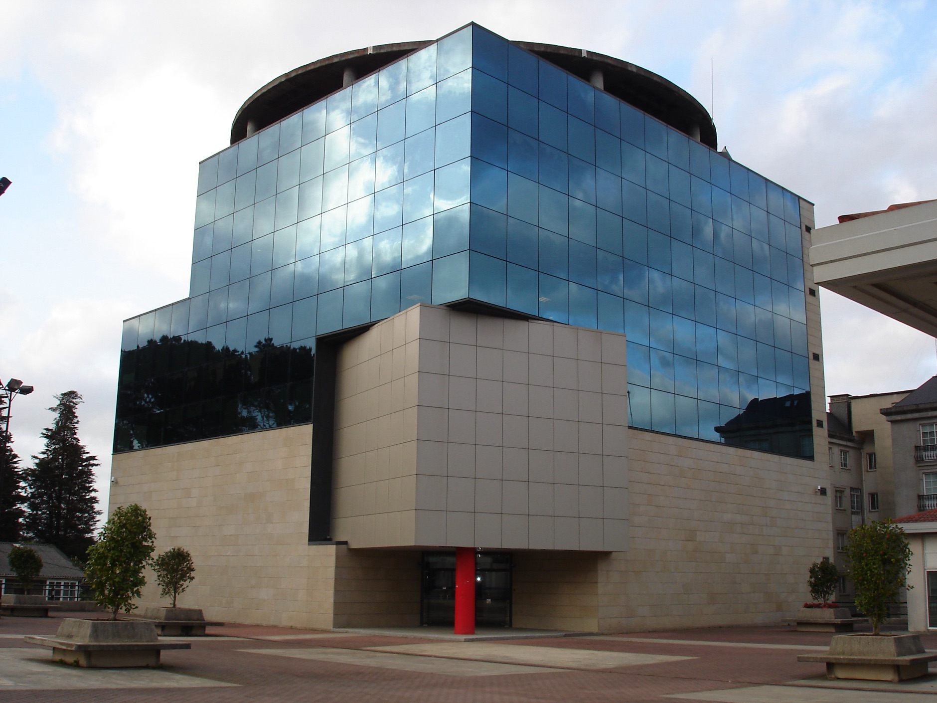 Town hall of Narón seen from Praza de Galicia, A Coruña, Spain