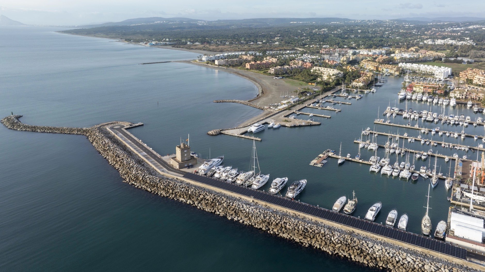 Views of the port of Sotogrande in the municipality of San Roque, Spain
