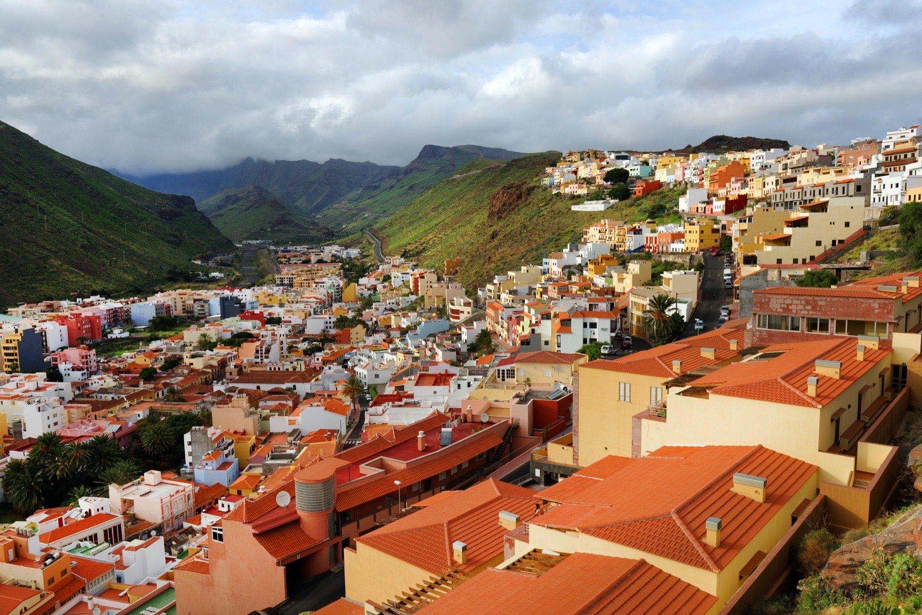 Archiotectural detail in San Sebastian de la Gomera, Canary Islands, Spain