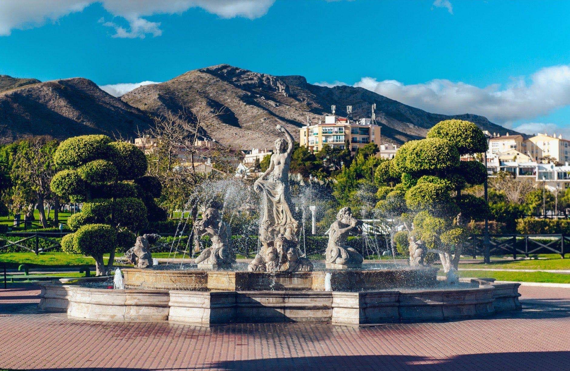 Battery Park (Parque La Bateria), Torremolinos. Spain
